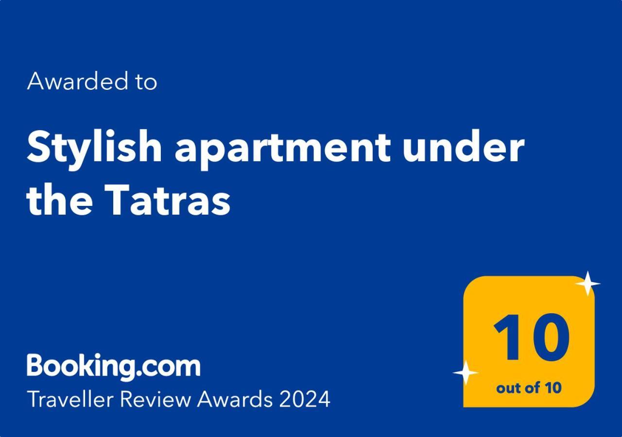 Stylish Apartment Under The Tatras Штрба Экстерьер фото