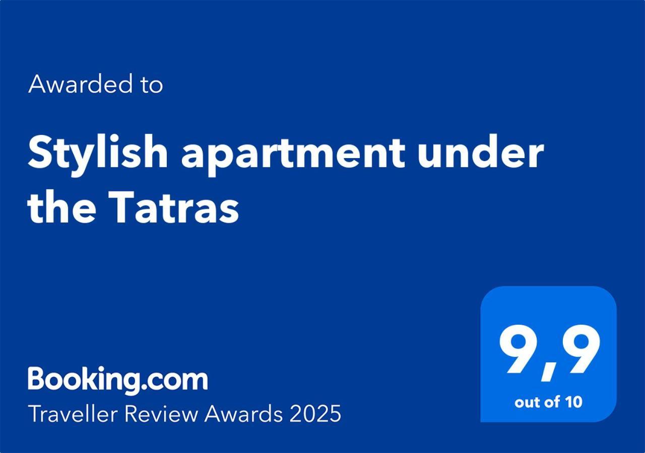Stylish Apartment Under The Tatras Штрба Экстерьер фото